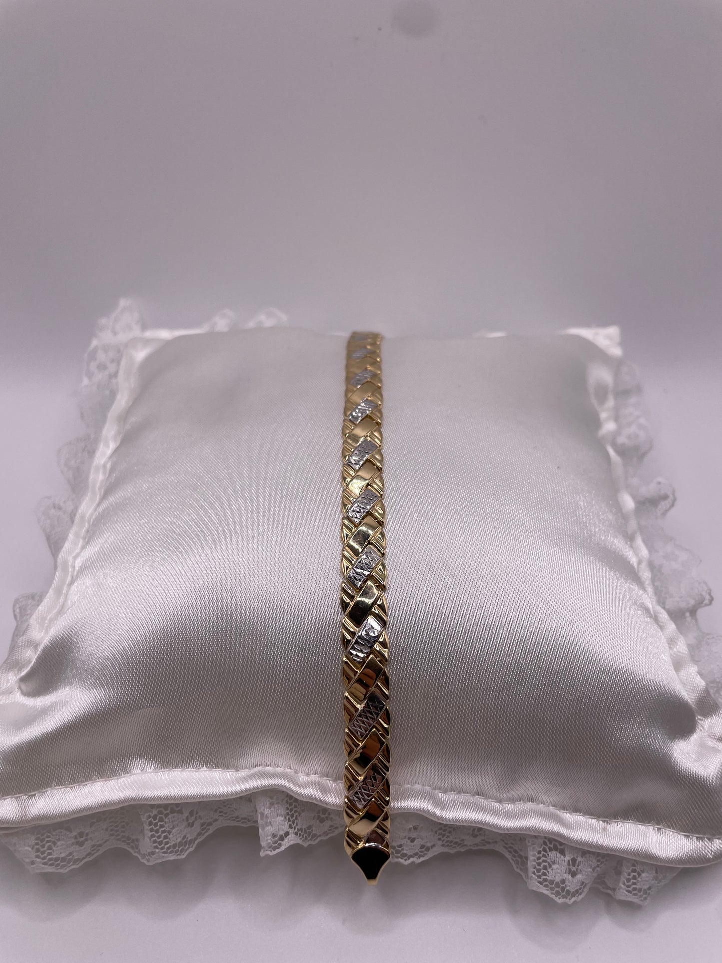 Goldarmband Bicolor