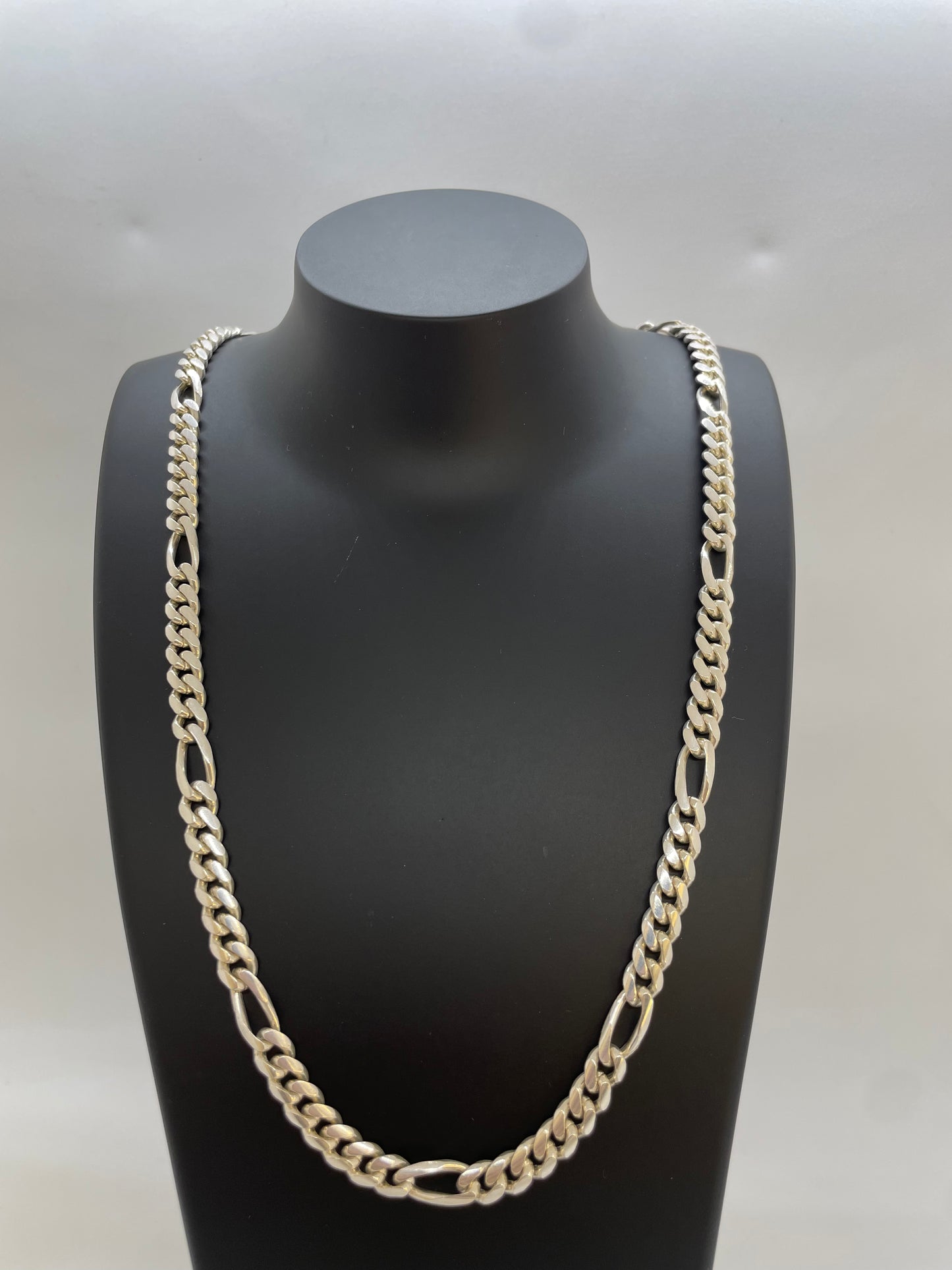 Silber Figaro-Panzer-Kette