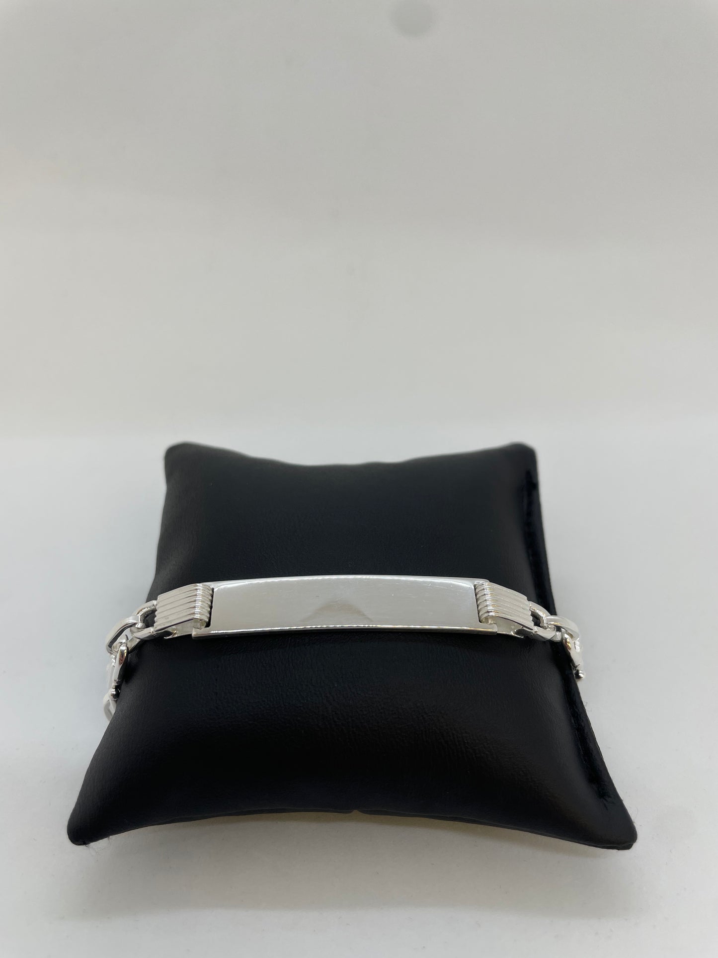 Silber Plattenarmband mit Gravurfläche