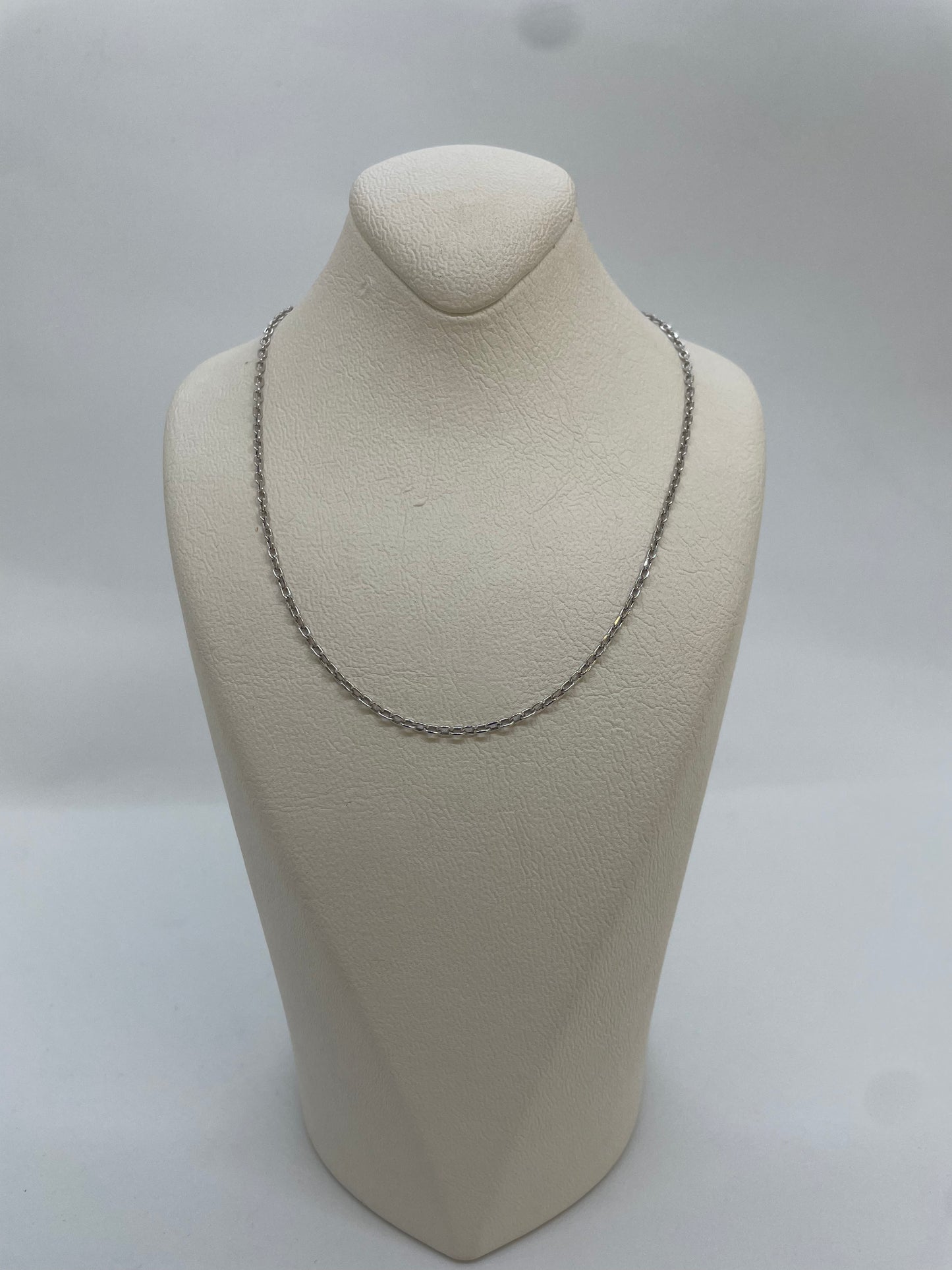 Weissgold Kette Anker