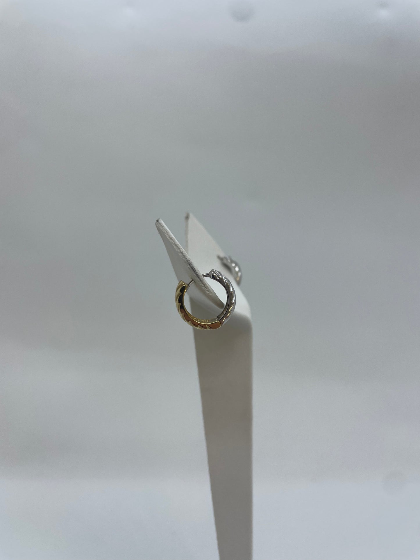 Bicolour Kreolen aus Gold