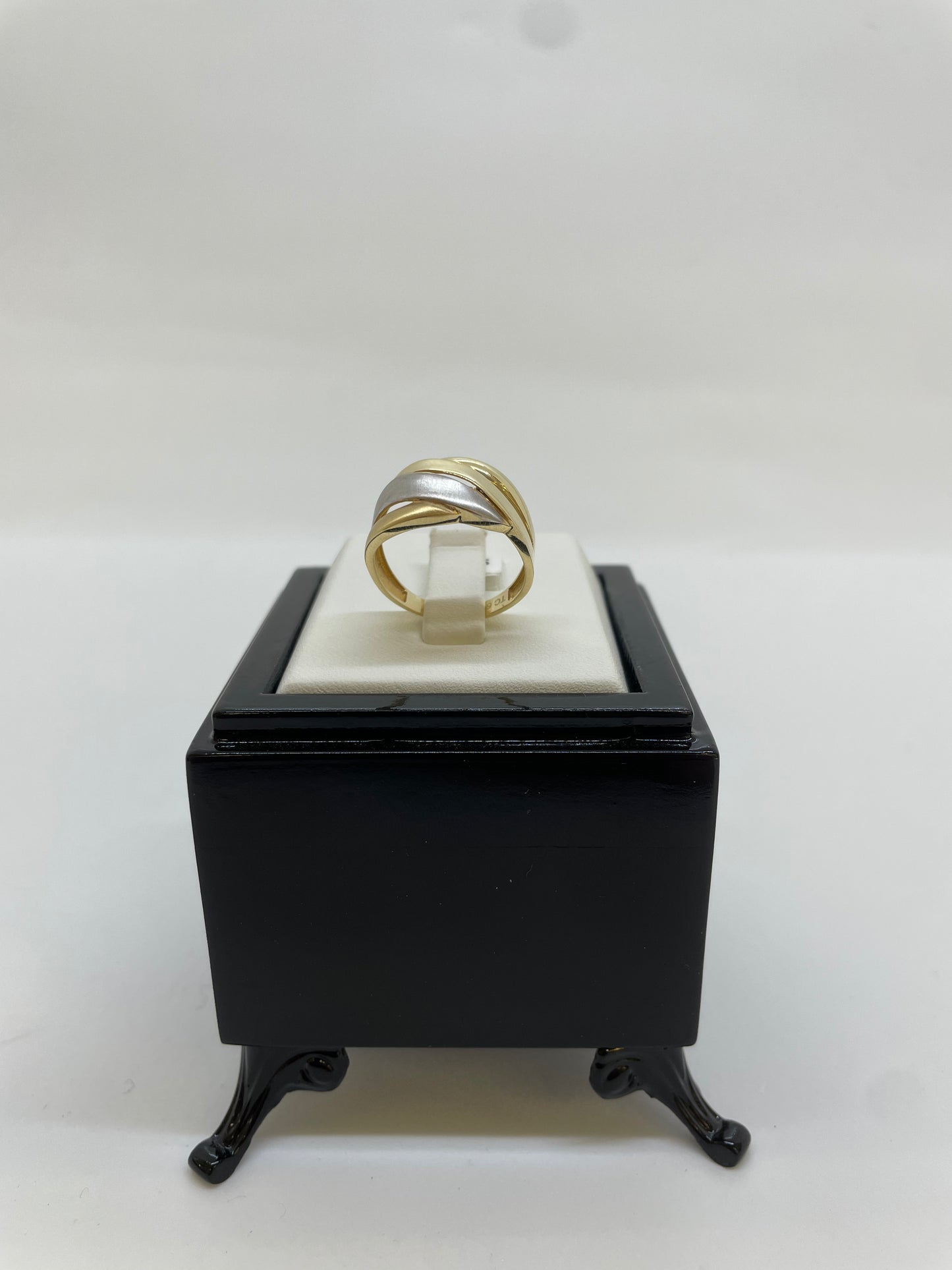 Verdrehter bicolour Goldring